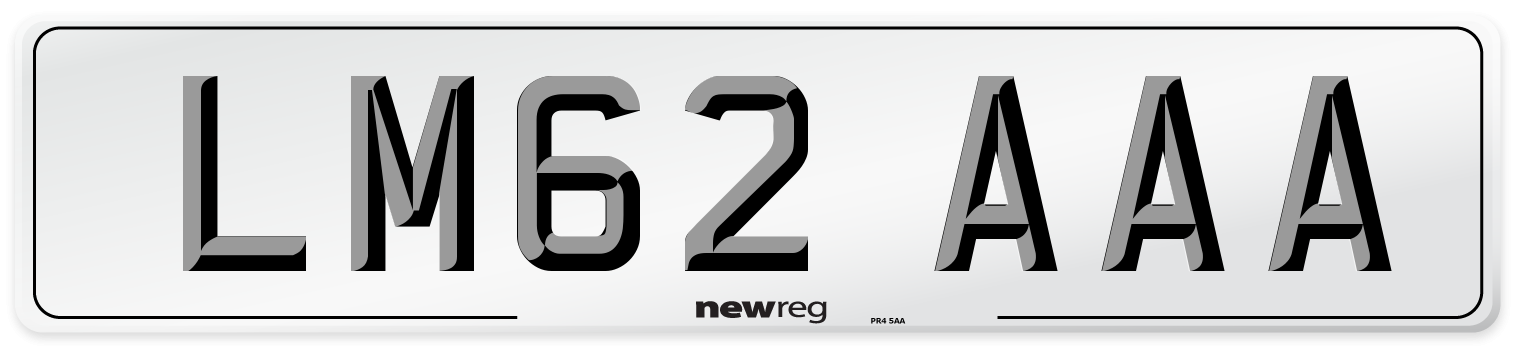 LM62 AAA Number Plate from New Reg